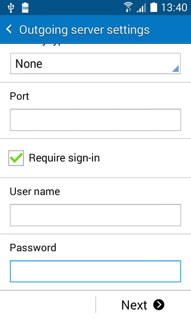 Press the field below 
