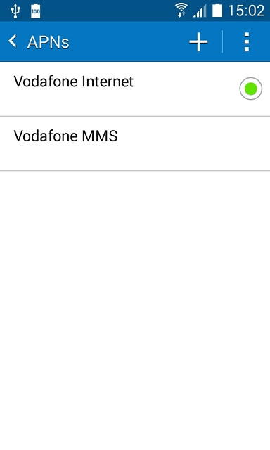 Press the field next to the data connection to fill in the field.