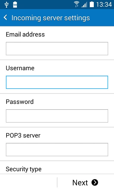 Press the field below 