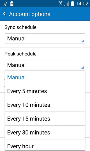 Press Manual or the required period.