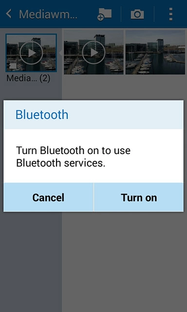 If Bluetooth is turned off:Press Turn on to turn on Bluetooth.