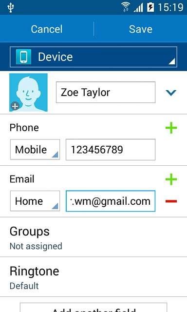 Press the add picture icon.
