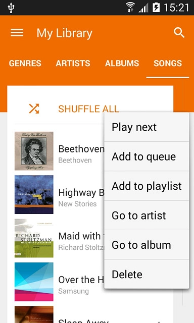 Press Add to playlist.