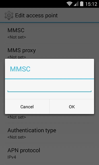 Key in http://pxt.vodafone.net.au/pxtsend and press OK.