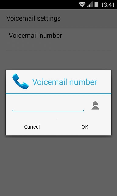Key in +61414121121 and press OK.