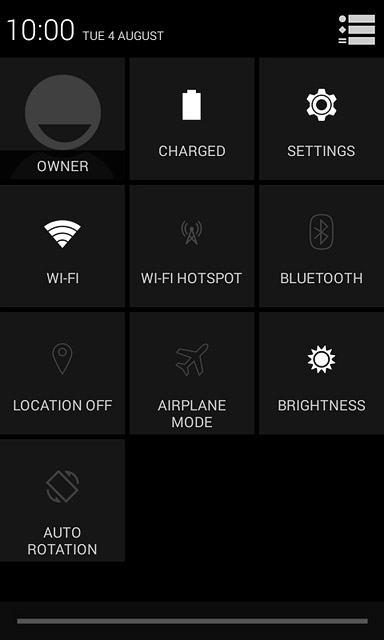 Slide two fingers down the display starting from the top edge of your phone.Press and hold the Bluetooth icon.