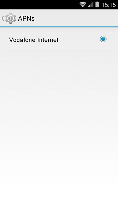 Press the field next to the data connection to fill in the field.