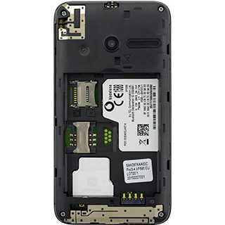 Place your SIM as illustrated next to the SIM holder.