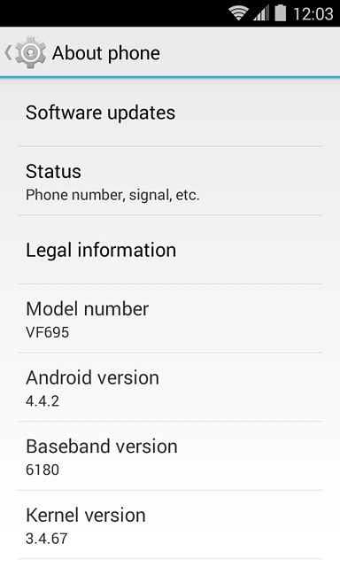 Press Software updates.