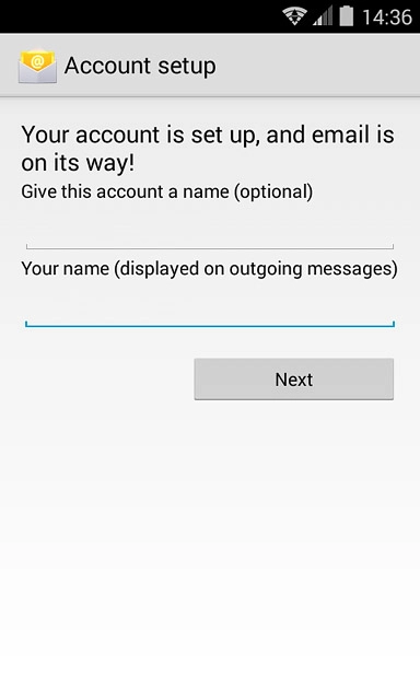 Press Next.Wait while your phone retrieves new email messages.