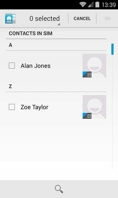 Press the field above 