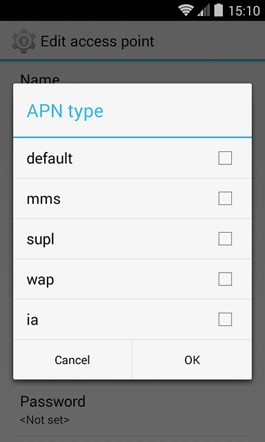 Press default until the function is turned off.