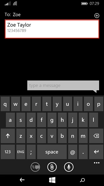 Key in the first letters of the required contact.Matching contacts are displayed.Press the required contact.