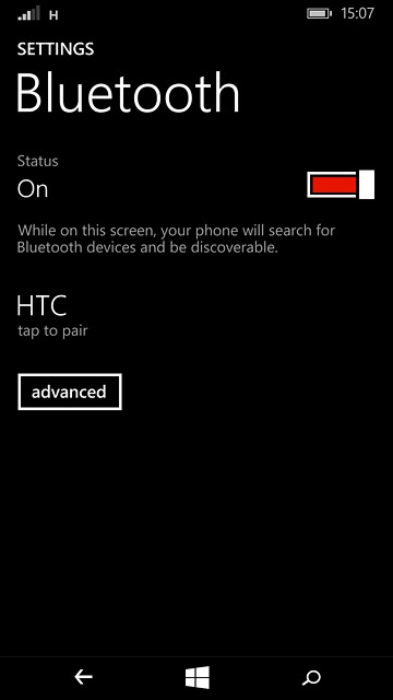 Make sure the other device is turned on and is ready to connect via Bluetooth.Your phone now searches for devices and after a moment, a list of Bluetooth devices within range is displayed.Press the required Bluetooth device.Follow the instructions on the display to pair the Bluetooth device with your phone.The new device is displayed on the list of paired devices.
