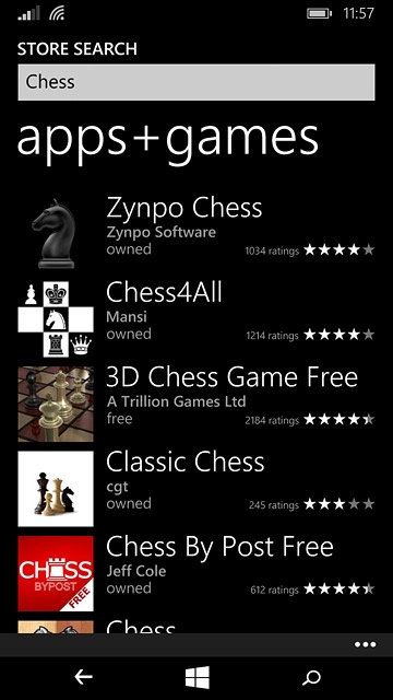 Press the required app.