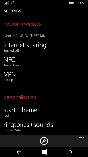 Press ringtones+sounds.