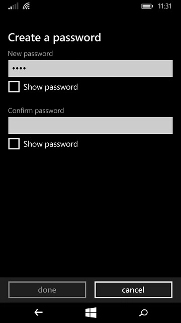 Press the field below 