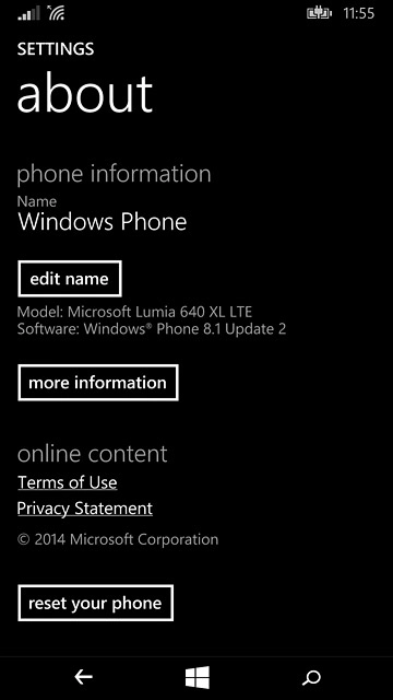 Press reset your phone.