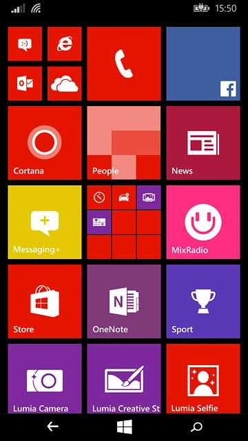 Press the message icon.