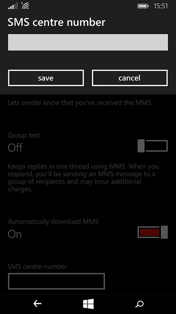 Key in +61415011501 and press save.