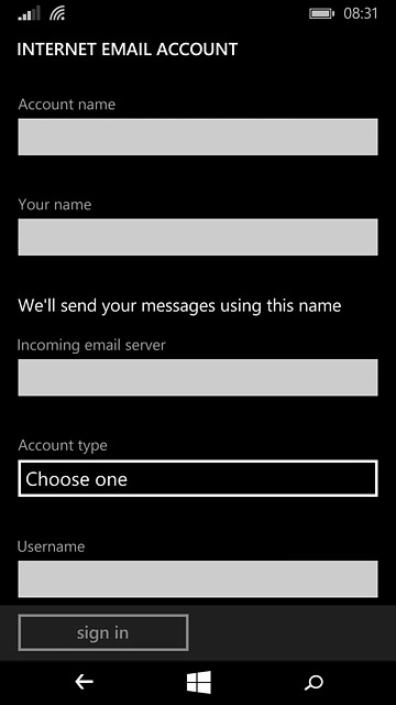 Press the field below 