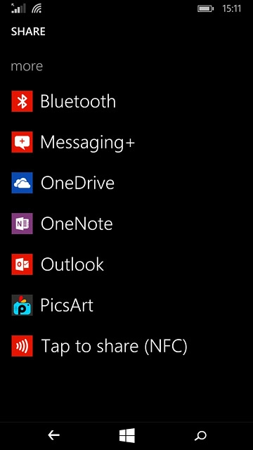 Press Bluetooth.Your phone now searches for devices and after a moment, a list of Bluetooth devices within range is displayed.