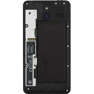 Place the battery in your phone, bottom first, matching the battery contacts with the phone contacts and press the battery into place.