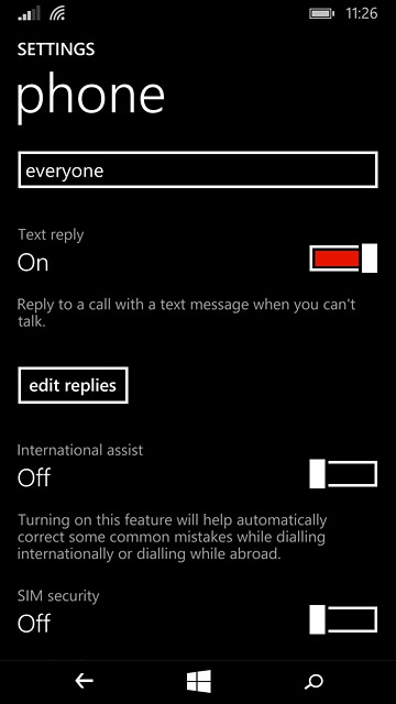Press the home icon to return to the home screen.