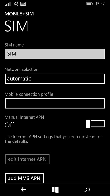 Press the home icon to return to the home screen.