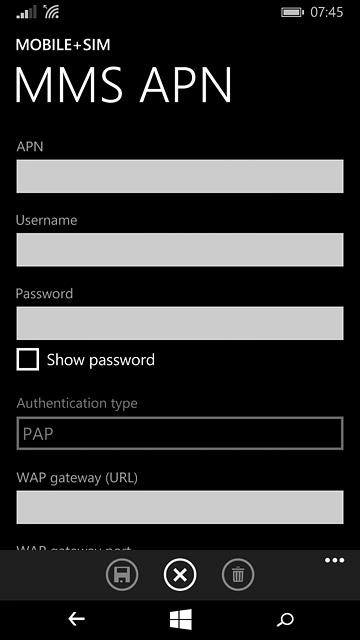 Press the field below 