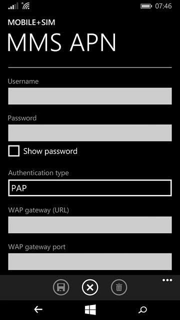 Press the field below 