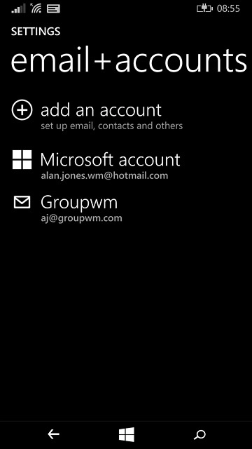 Press the home icon to return to the home screen.