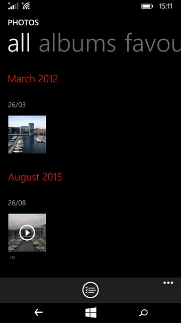 Press the home icon to return to the home screen.