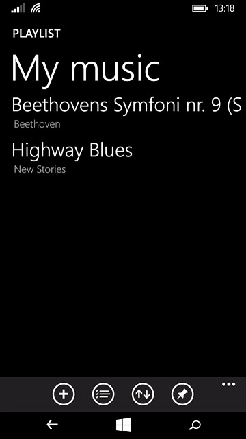 Press the return icon twice.