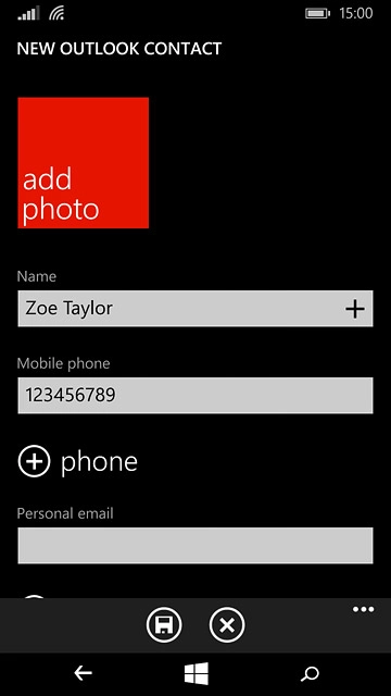 Press the field below 