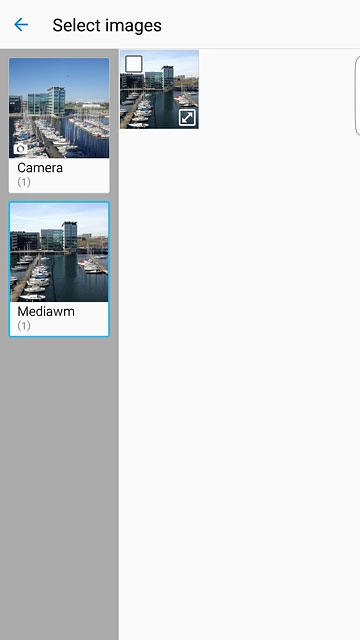 Press the required picture to select it.