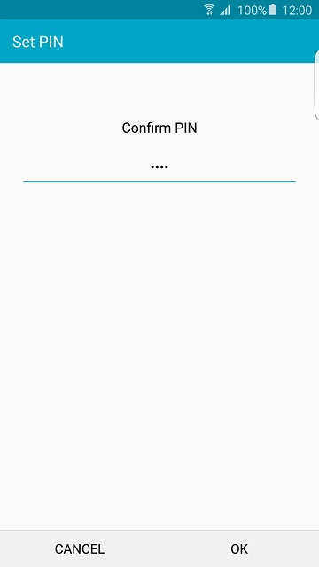 Key in the phone lock code again and press OK.