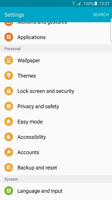 Press Language and input.