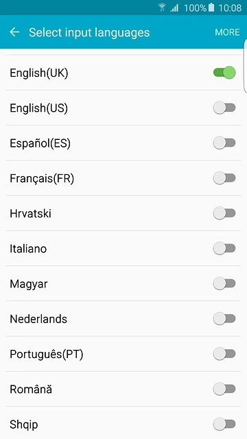 Press the required language to add it.