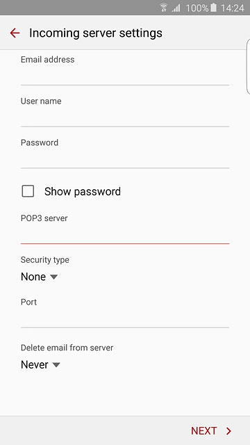 Press the drop down list below 