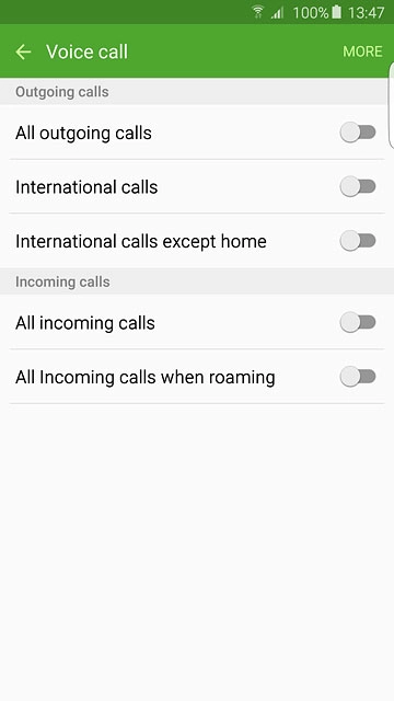 All incoming calls