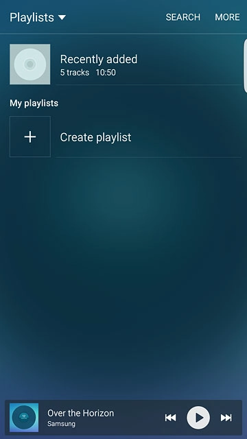 Press Create playlist.