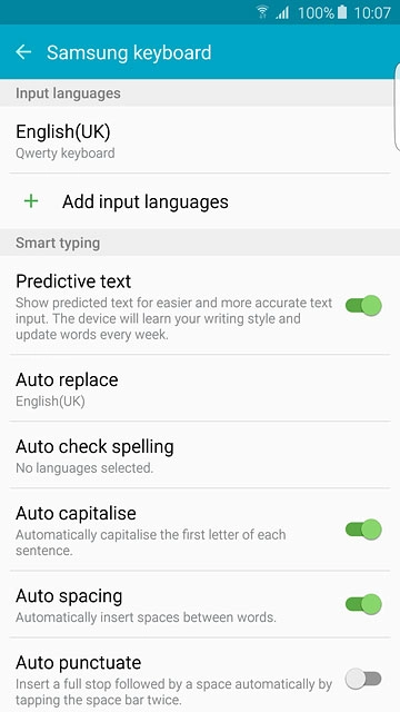Press Add input languages.