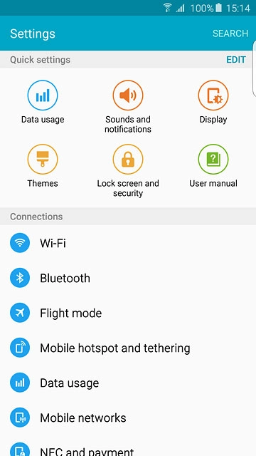 Press Sounds and notifications.