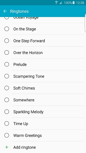 To assign one of your own ring tones:Press Add ringtone.