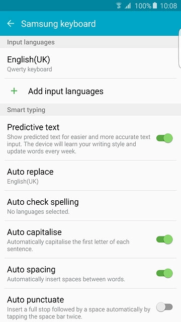 Press the required language.