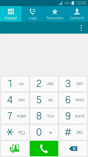 Press and hold 1 to call voicemail.