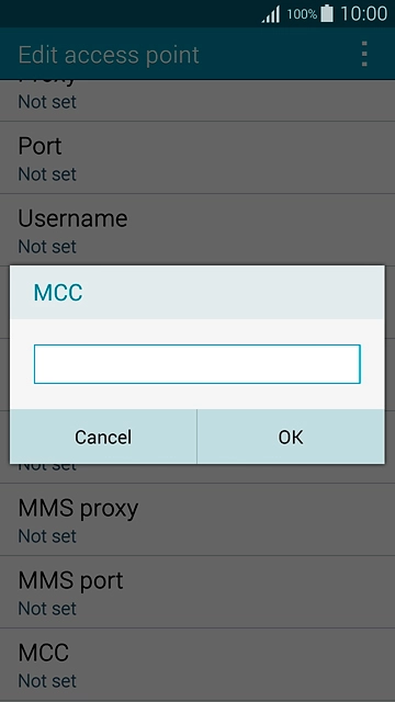 Key in 505 and press OK.
