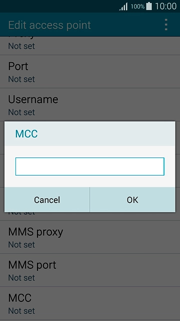 Key in 505 and press OK.