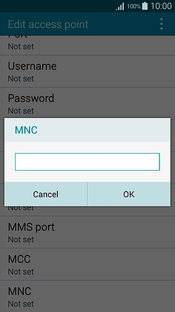 Key in 03 and press OK.